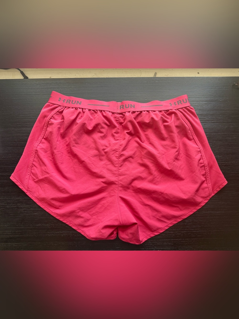 Under Armour Pink RUN Performance Shorts - Picture 2 of 6